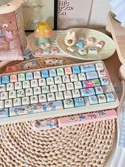 Cute Crayon Shin-chan Theme Keycap Set for Mechanical Keyboard, Kawaii Keycaps, Anime Keycap Set, PBT Dye-Sub, Mx(+)Switches, 149pcs