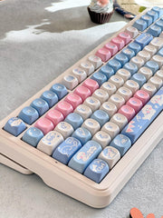 Cute Puppy Dog Theme Artisan Keycap Set for Mechanical Keyboard, Cherry / MOA Profile, PBT Dye-Sub, Mx(+)Switches, 133pcs