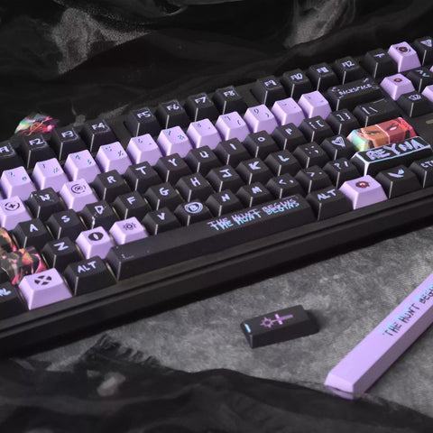 Reyna Valorant Theme Artisan Keycap Set for Mechanical Keyboard | The Hunt Begins Edition - KeyArtisan®