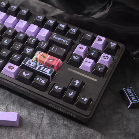 Reyna Valorant Theme Artisan Keycap Set for Mechanical Keyboard | The Hunt Begins Edition - KeyArtisan®