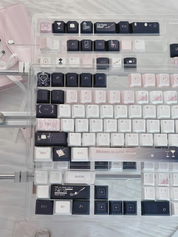 The Azalea Manor Theme Artisan Keycap Set for Mechanical Keyboard - Cool Aesthetic Design | KeyArtisan®