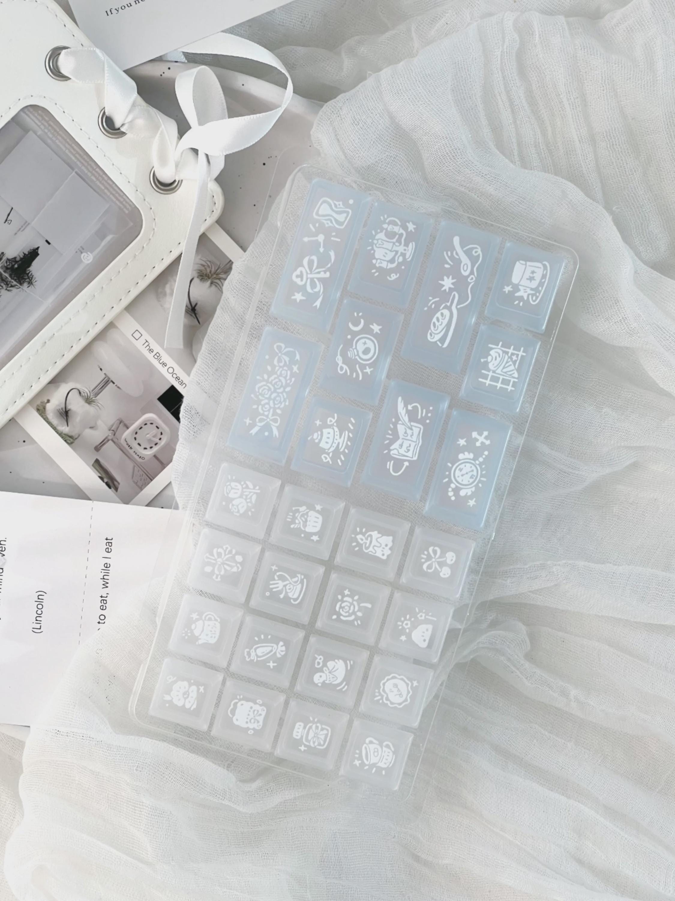 Cute Blue Ocean Dessert Theme Keycap Set for Mechanical Keyboard - Kawaii Aesthetic Design | KeyArtisan®