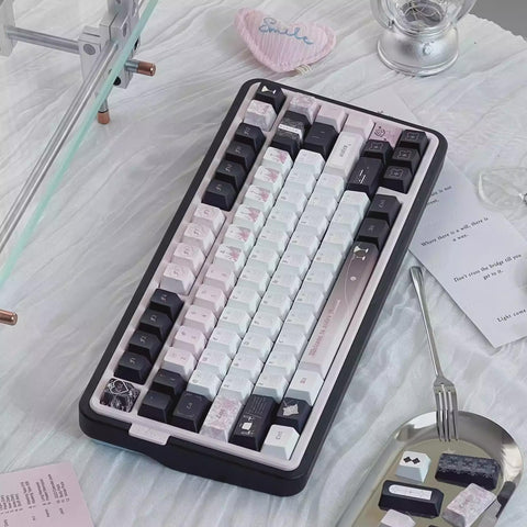 The Azalea Manor Theme Artisan Keycap Set for Mechanical Keyboard - Cool Aesthetic Design | KeyArtisan®