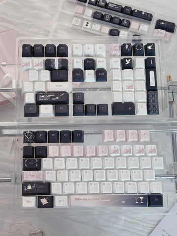 The Azalea Manor Theme Artisan Keycap Set for Mechanical Keyboard - Cool Aesthetic Design | KeyArtisan®