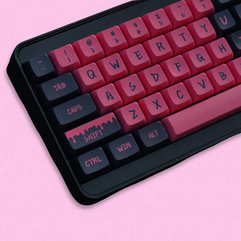 Pink Love Death & Robots Theme Keycap Set