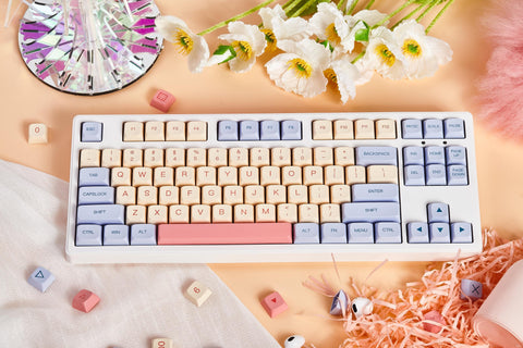 Cute Marsmallow Theme PBT XDA Keycap Set