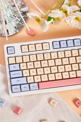 Cute Marsmallow Theme PBT XDA Keycap Set