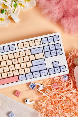 Cute Marsmallow Theme PBT XDA Keycap Set