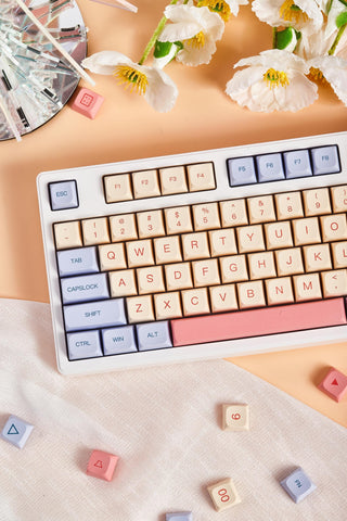 Cute Marsmallow Theme PBT XDA Keycap Set