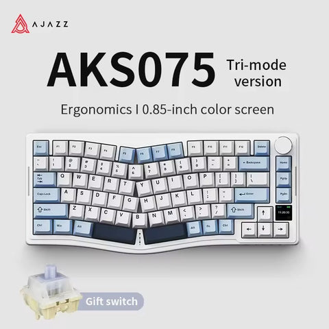 AJAZZ AKS075 Alice Tri-Mode Mechanical Keyboard