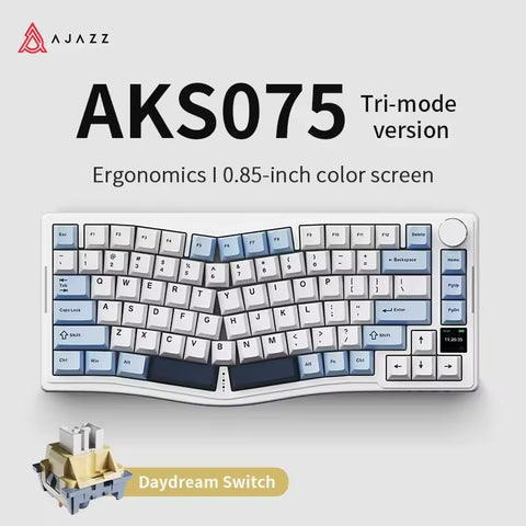 AJAZZ AKS075 Alice Tri-Mode Mechanical Keyboard