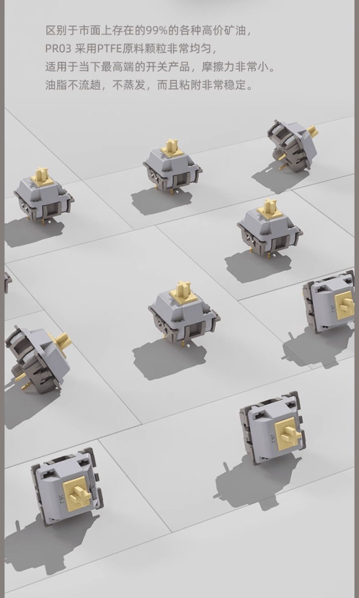 Jarvis JJ Custom Hot - Swappable Switch – Silent Linear – 35g - KeyArtisan