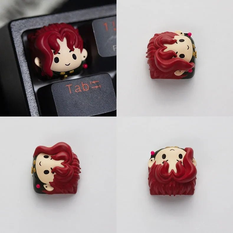 JoJo's Bizarre Adventure! Jotaro & Noriaki Artisan Resin Keycap - KeyArtisan