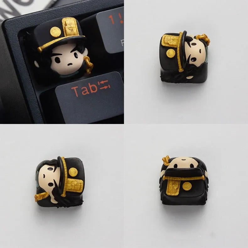 JoJo's Bizarre Adventure! Jotaro & Noriaki Artisan Resin Keycap - KeyArtisan