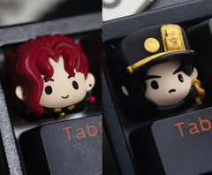 JoJo's Bizarre Adventure! Jotaro & Noriaki Artisan Resin Keycap - KeyArtisan