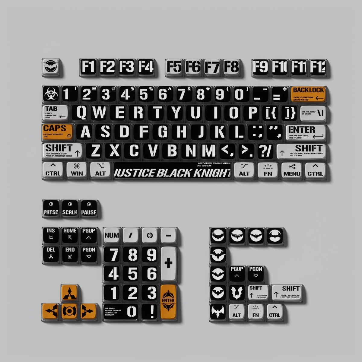 Justice Knight Theme Keycap Set - KeyArtisan