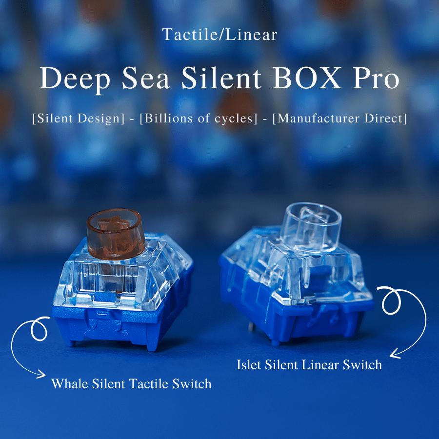 Kailh BOX Deep Sea Pro Silent Linear & Tactile Switch - KeyArtisan