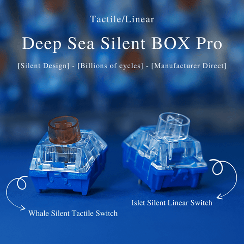 Kailh BOX Deep Sea Pro Silent Linear & Tactile Switch - KeyArtisan