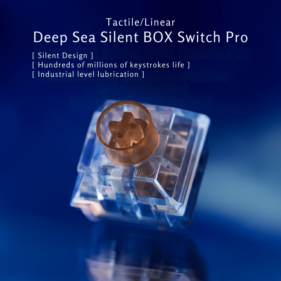 Kailh BOX Deep Sea Pro Silent Linear & Tactile Switch - KeyArtisan