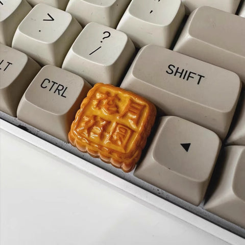 Cute Mooncake Theme Artisan Resin Keycap