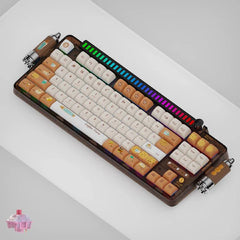 KeysMe Lunar 01 Mechanical Keyboard - Caramel Latte - KeyArtisan