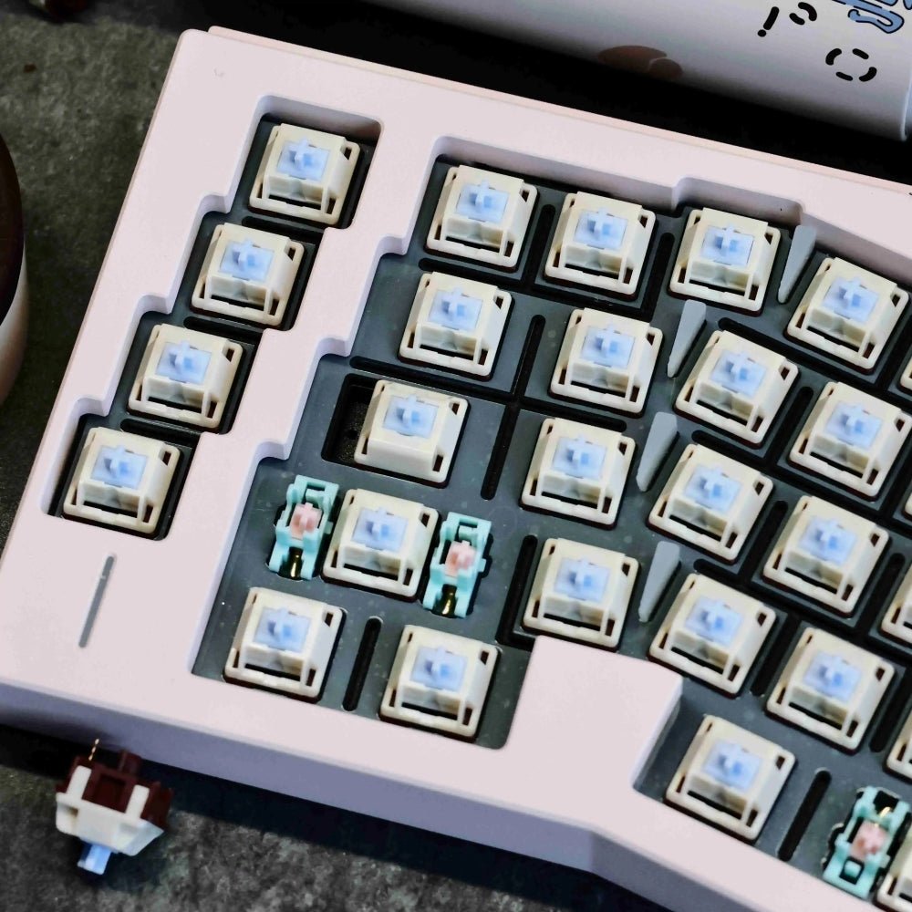 KSLAB x HMX Coconut Blue Latte Linear Switch - KeyArtisan