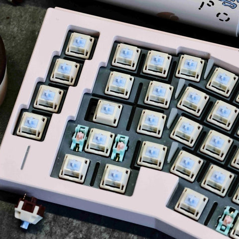KSLAB x HMX Coconut Blue Latte Linear Switch - KeyArtisan