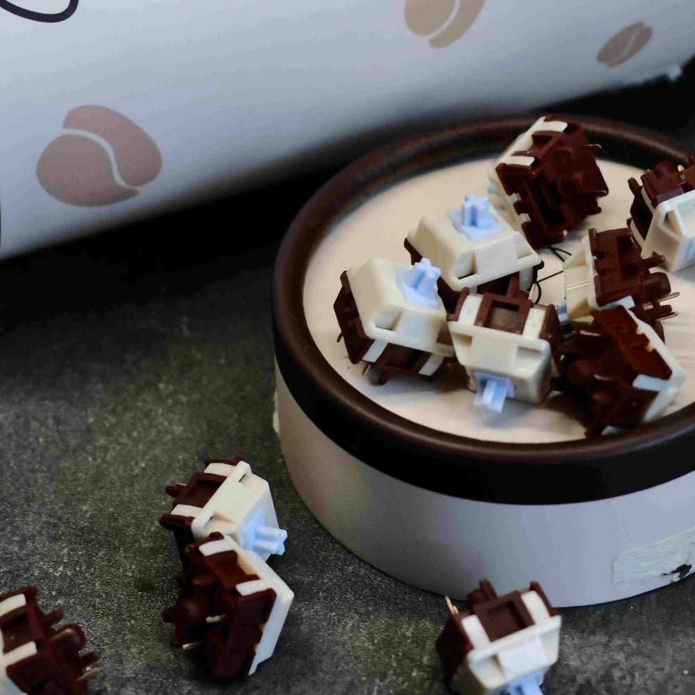 KSLAB x HMX Coconut Blue Latte Linear Switch - KeyArtisan