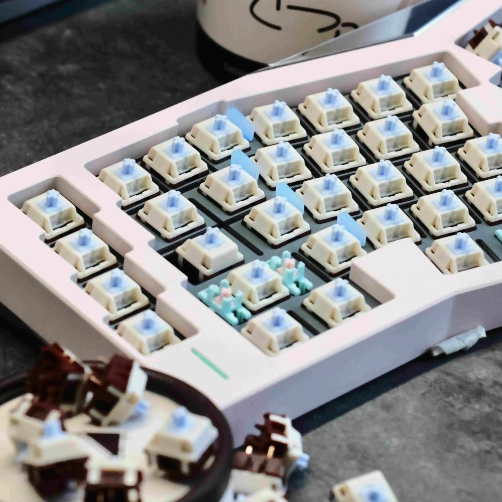 KSLAB x HMX Coconut Blue Latte Linear Switch - KeyArtisan