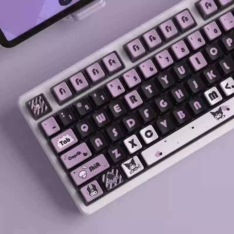 Kuromi Translucent Pudding Keycap Set - KeyArtisan