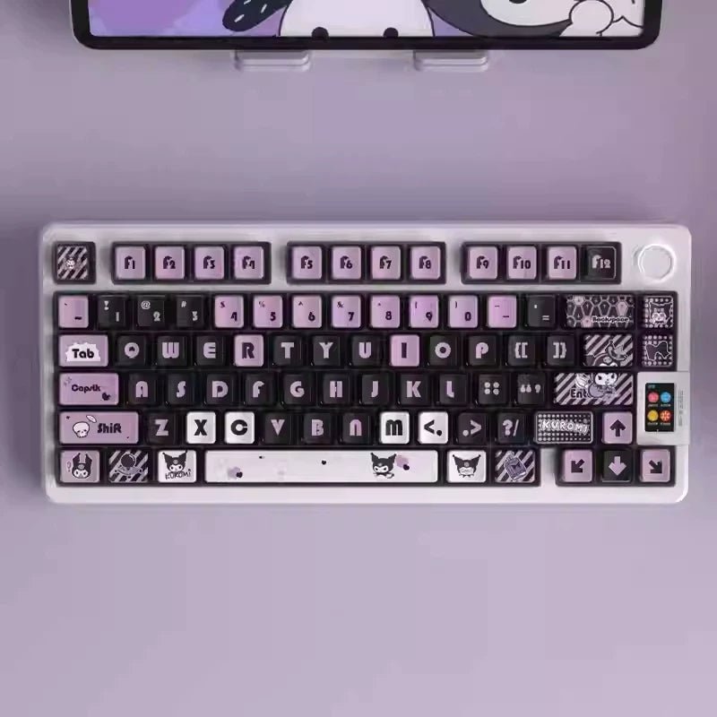 Kuromi Translucent Pudding Keycap Set - KeyArtisan