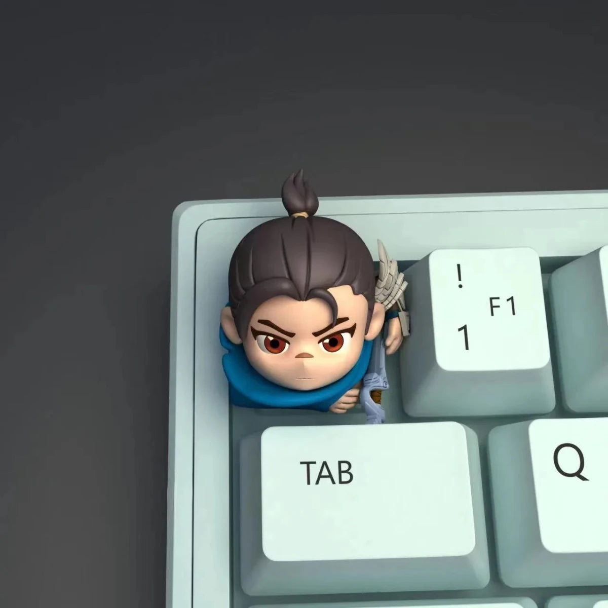 League of Legends: Chibi Version Serious Yasuo Keycap - KeyArtisan