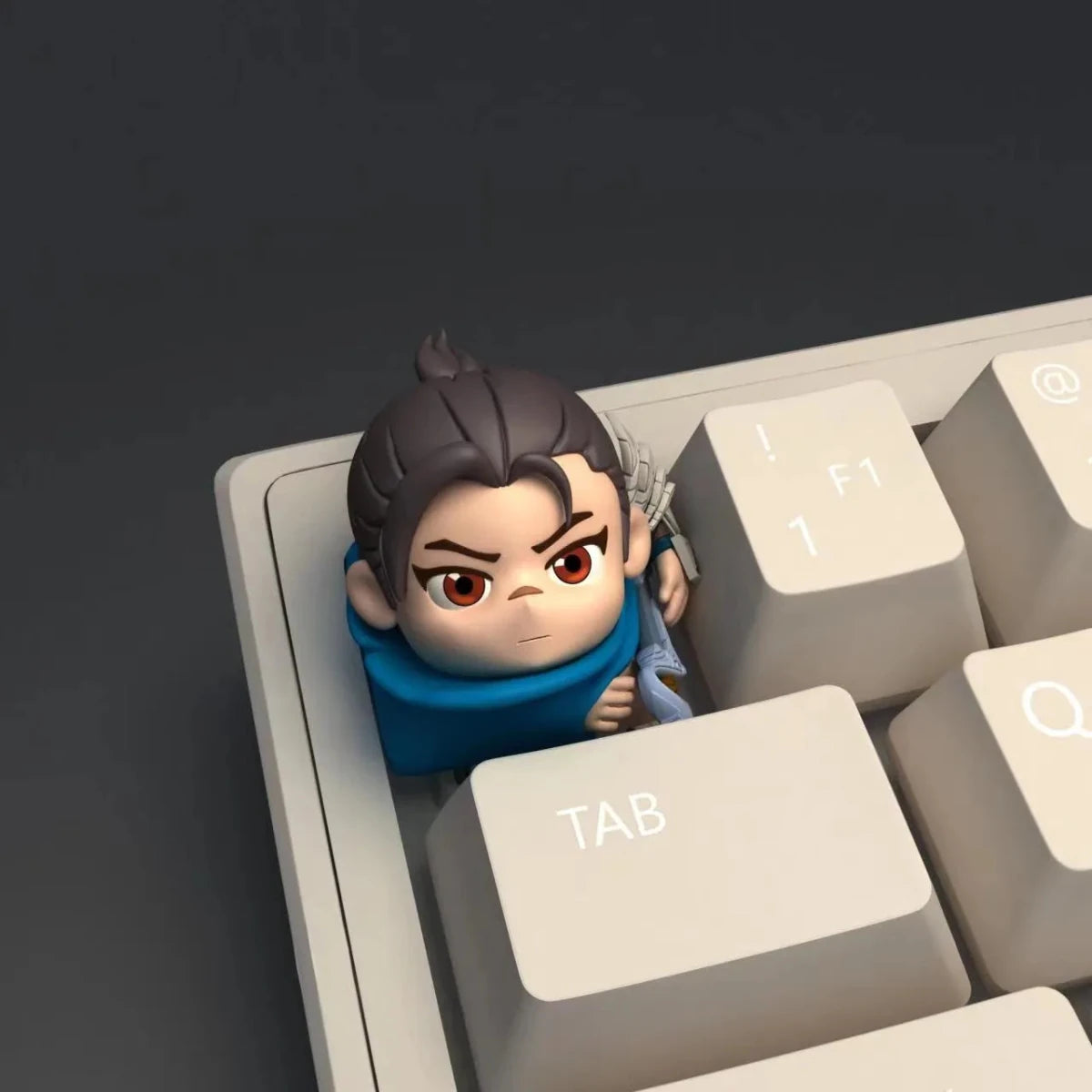 League of Legends: Chibi Version Serious Yasuo Keycap - KeyArtisan