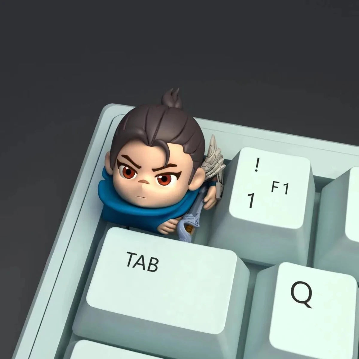 League of Legends: Chibi Version Serious Yasuo Keycap - KeyArtisan