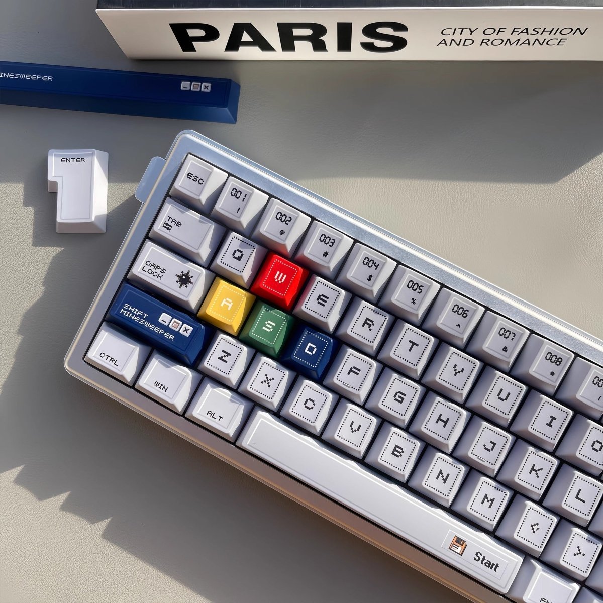 Minesweeper - Themed Cherry Profile PBT Dye Sub Keycap Set - KeyArtisan