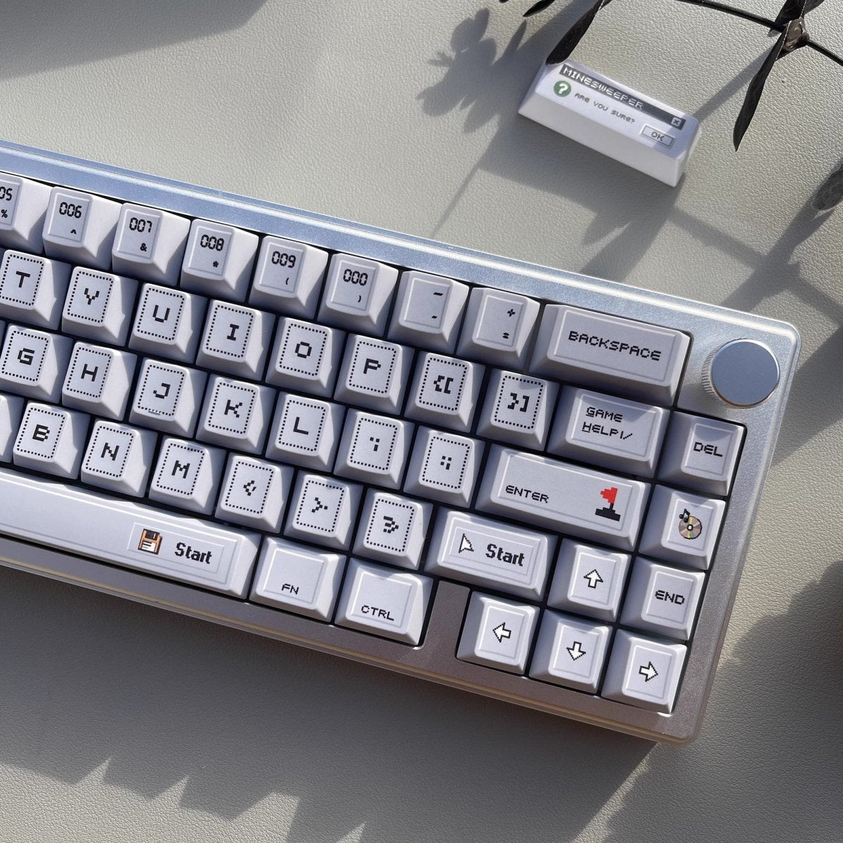 Minesweeper - Themed Cherry Profile PBT Dye Sub Keycap Set - KeyArtisan