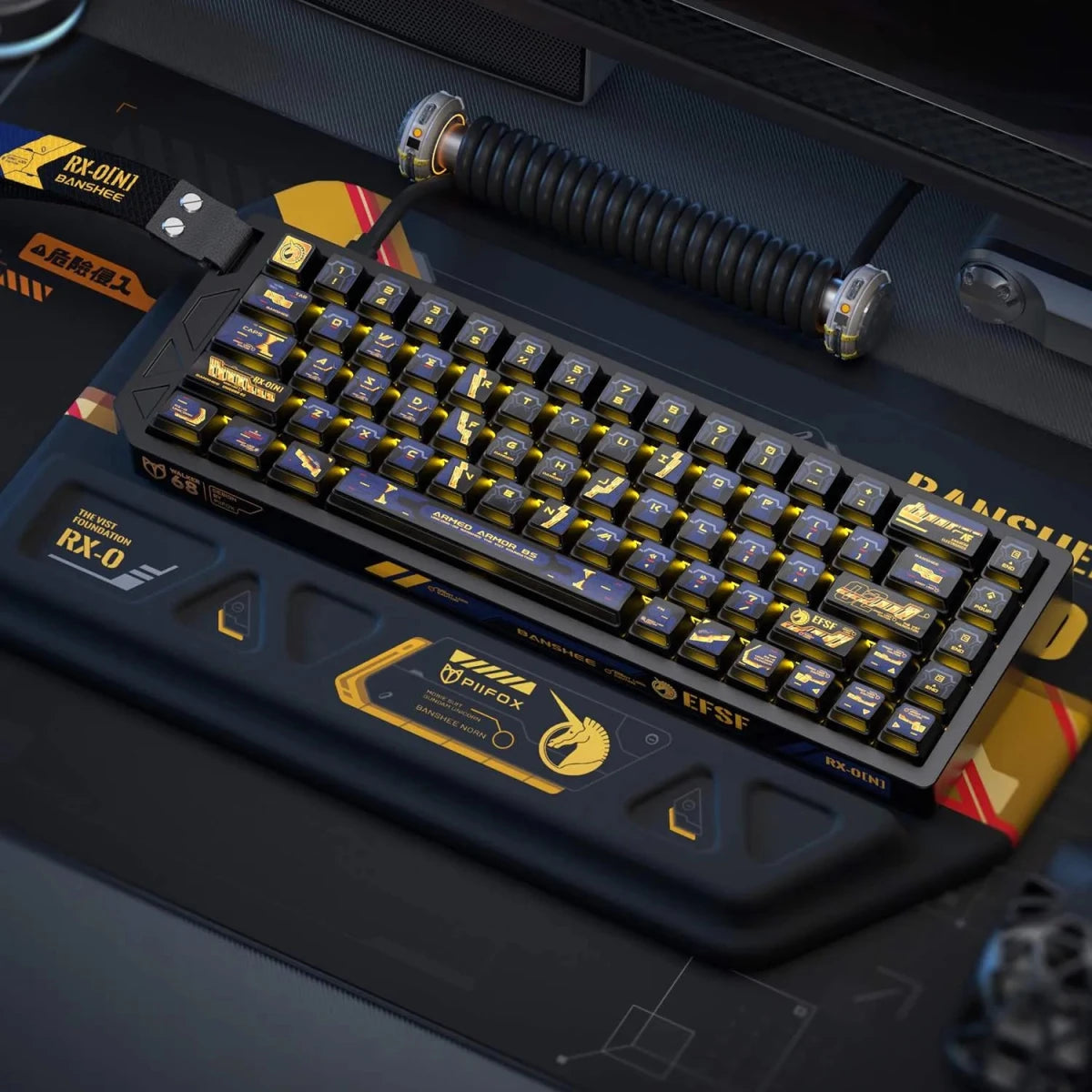 Mobile Suit Gundam: RX - 0 Unicorn 02 Banshee OEM Keycap Set - KeyArtisan