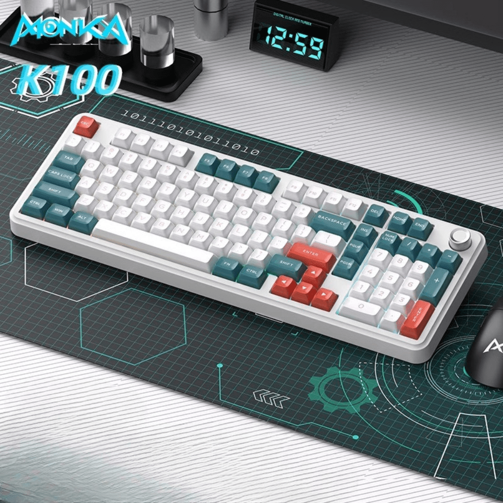 MONKA K100 Gasket Wireless RGB Mechanical Keyboard - KeyArtisan