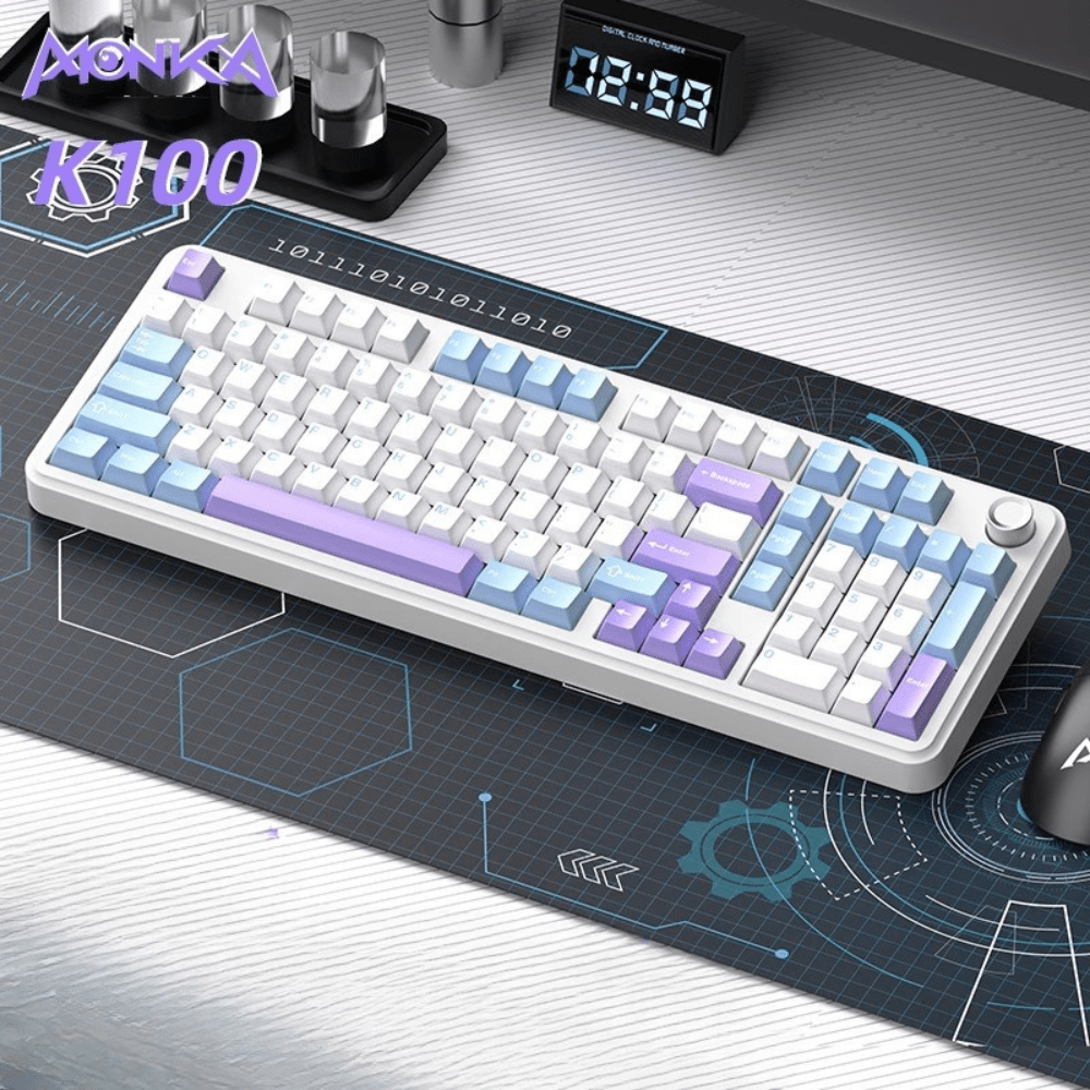 MONKA K100 Gasket Wireless RGB Mechanical Keyboard - KeyArtisan