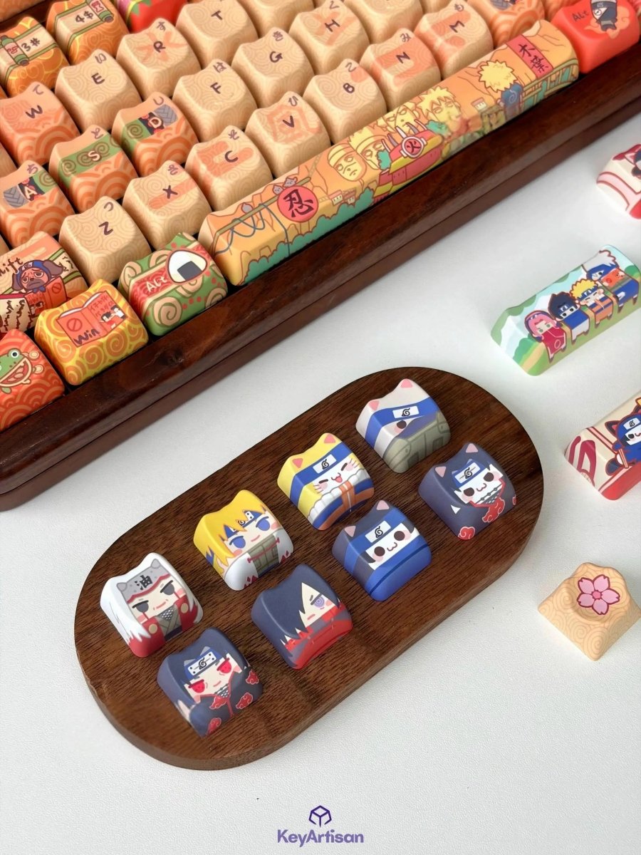 Naruto Chibi Anime Artisan Keycap Set - KeyArtisan