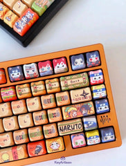 Naruto Chibi Anime Artisan Keycap Set - KeyArtisan