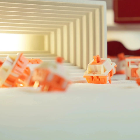 Orange Cat Linear Switch – Smooth Typing & Gaming Feel - KeyArtisan