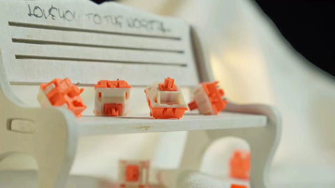 Orange Cat Linear Switch – Smooth Typing & Gaming Feel - KeyArtisan