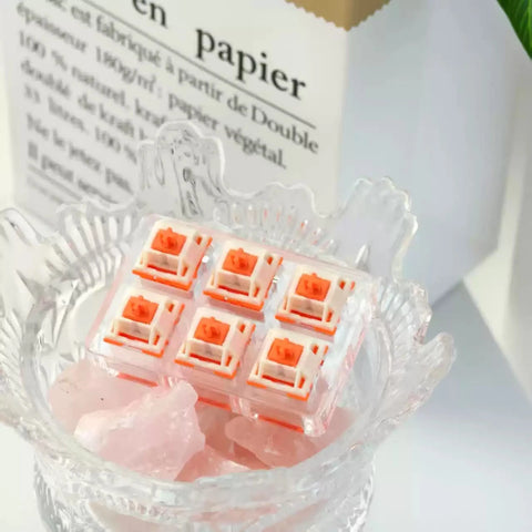 Orange Cat Linear Switch – Smooth Typing & Gaming Feel - KeyArtisan