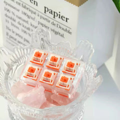 Orange Cat Linear Switch – Smooth Typing & Gaming Feel - KeyArtisan