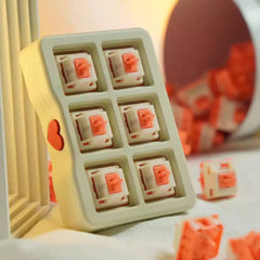 Orange Cat Linear Switch – Smooth Typing & Gaming Feel - KeyArtisan