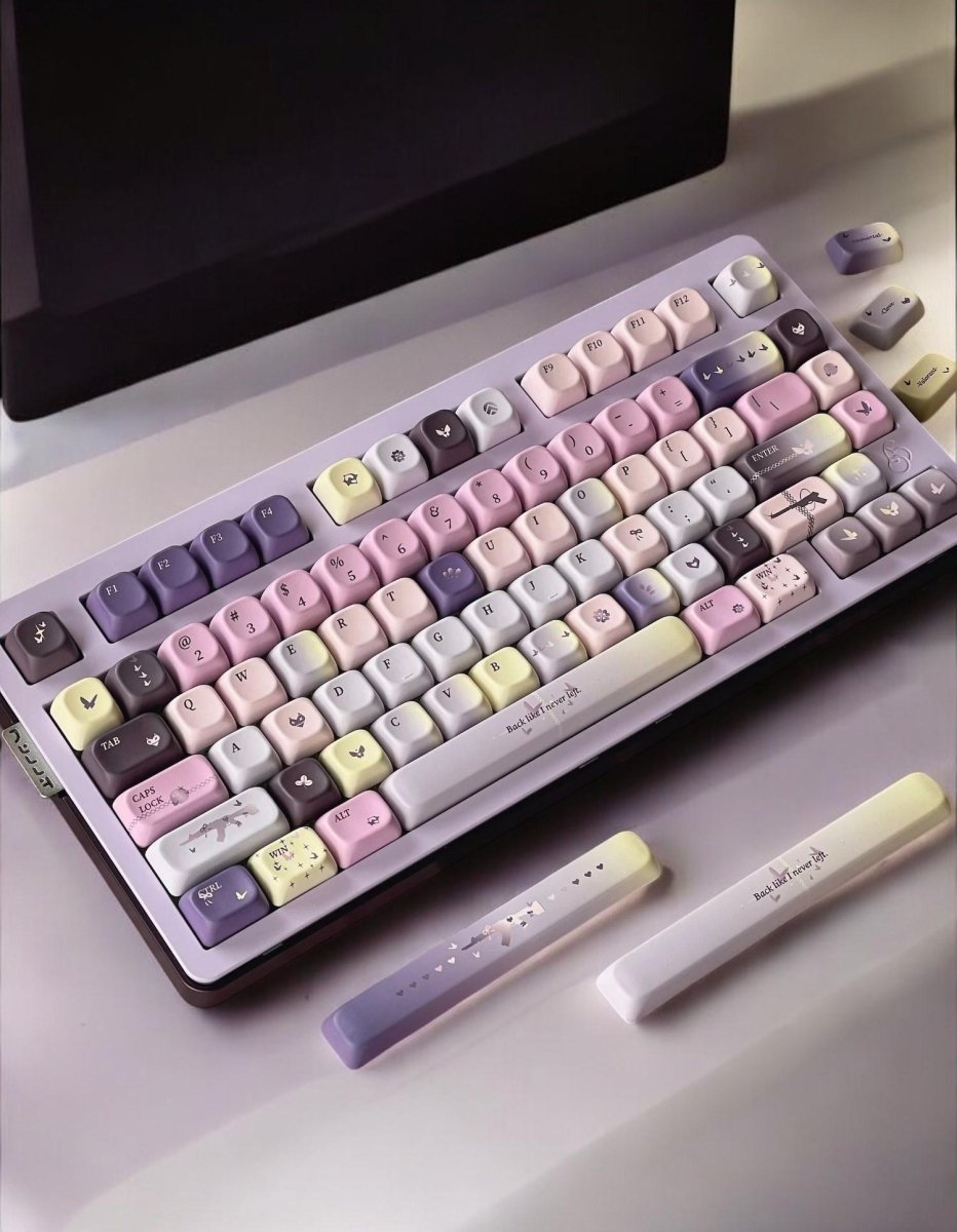 Pastel Butterfly Dream Keycap Set - KeyArtisan