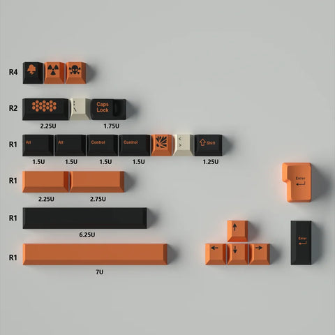143 Carbon PBT Keycaps
