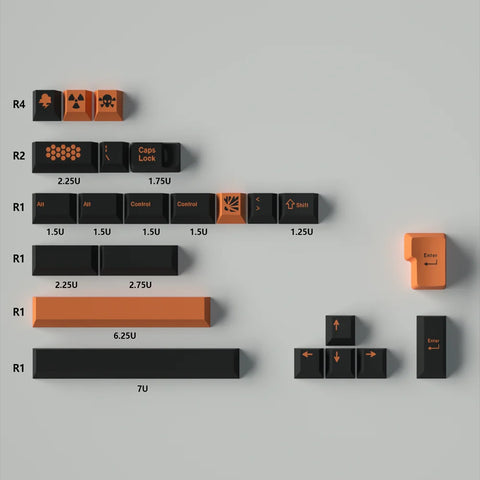 143 Carbon PBT Keycaps