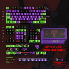 PIIFOX Eva Unit-01 Metallic Style Keycap Set - KeyArtisan